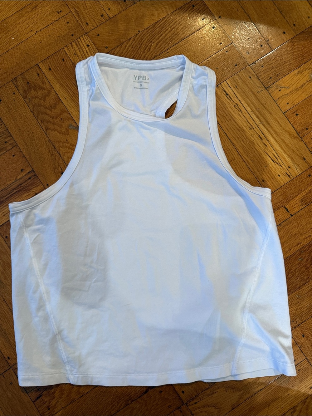 Women’s YPB White Athletic Tank Top
